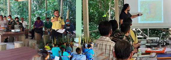 เจ้าหน้าที่ส่วนจัดการป่าชุมชน สายปฏิบัติงานประจำท้องที่จังหวัดระยอง ออกปฏิบัติงานเข้าร่วมประชุมและรับฟังข้อคิดเห็นและปัญหาต่าง ๆ ในการจัดการป่าชุมชน ณ ป่าชุมชนบ้านตะเกราทอง หมู่ที่ 6 ตำบลบ้านแลง อำเภอเมือง จังหวัดระยอง