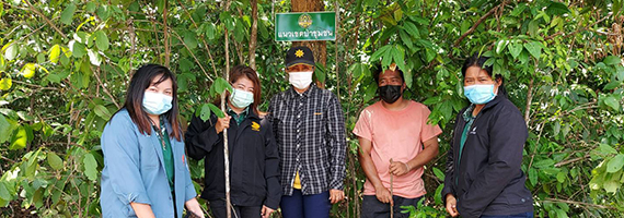 วันที่ 23 เมษายน 2564 เจ้าหน้าที่ส่วนจัดการป่าชุมชน สำนักจัดการทรัพยากรป่าไม้ที่ 9 (ชลบุรี) ดำเนินการตรวจติดตามผลการดำเนินงานงบเงินอุดหนุน (เงินกู้) กิจกรรมโครงการสร้างเศรษฐกิจชุมชนจากป่าชุมชน บ้านแปลง หมู่ที่ 11 ตำบลเกาะจันทร์ อำเภอเกาะจันทร์ จังหวัดชลบุรี