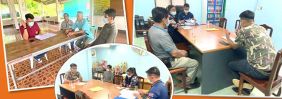 วันที่ 18 พฤษภาคม 2564 เจ้าหน้าที่ป่าชุมชน ศูนย์ป่าไม้ตราด ออกปฏิบัติงานส่งเสริมกาจัดทำแผนจัดการป่าชุมชนบ้านหินโค่ง หมู่ที่ 9 ตำบลห้วยแร้ง อำเภอเมือง จังหวัดตราด กิจกรรมหลักส่งเสริมการบริหารจัดการป่าชุมชน กิจกรรมส่งเสริมการจัดการป่าชุมชน ประจำปีงบประมาณ 2564