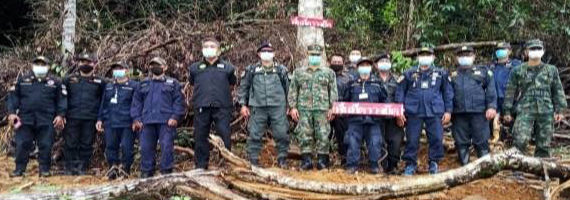 วันที่ 28 พฤษภาคม 2564 เวลา 10.00 น. คณะเจ้าหน้าที่หน่วยป้องกันและพัฒนาป่าไม้บ่อไร่ หน่วยป้องกันรักษาป่าที่ ตร.3 (มะนาว) หน่วยป้องกันและพัฒนาป่าไม้เขาสมิง หน่วยป้องกันรักษาป่าที่ ตร.1 (คลองสะตอ) กองกำกับการ 2 กองบังคับการปราบปรามการกระทำผิดเกี่ยวกับทรัพยากรธรรมชาติและสิ่งแวดล้อม กองร้อยตำรวจตระเวนชายแดนที่ 113 กองร้อยทหารปืนใหญ่ที่ 5 กองพันทหารปืนใหญ่ หน่วยปฏิบัติการพิเศษที่ 13 ศูนย์ป้องกันและปราบปรามที่ 1 (ภาคกลาง) ได้ร่วมกันสนธิกำลังตรวจสอบพื้นที่ป่าตามระบบปฏิบัติการค้นหาพื้นที่บุกรุก ด้วยโปรแกรมคอมพิวเตอร์ (พิทักษ์ไพร) พิกัด (G-TRT-2564-0006) UTM Zone 48 P 216554 E - 1400393 N บริเวณป่าเขาคลองปุก หมู่ที่ 5 ตำบลหนองบอน อำเภอบ่อไร่ จังหวัดตราด (ในเขตป่าสงวนแห่งชาติ ป่าเขาสมิง (ป่าคลองใหญ่และป่าเขาไฟไหม้) พบพื้นที่ป่าถูกบุกรุก จำนวน 2 แปลง รวมเนื้อที่ 12-0-55 ไร่ (ไม่พบตัวผู้กระทำผิด) จึงได้ร่วมกันตรวจยึดพื้นที่ ส่งพนักงานสอบสวน สภ.หนองบอน ตำบลหนองบบอน อำเภอบ่อไร่ จังหวัดตราด ดำเนินคดีตามกฏหมายต่อไปแล้ว