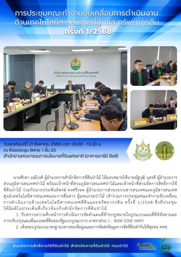 680821 การประชุมคณะทำงานขับเคลื่อนการดำเนินง