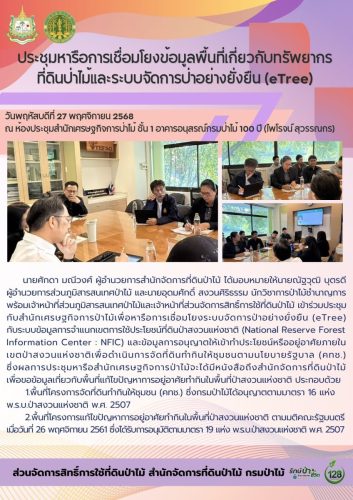 681127 ประชุมหารือการเชื่อมโยงข้อมูลพื้นที่เ