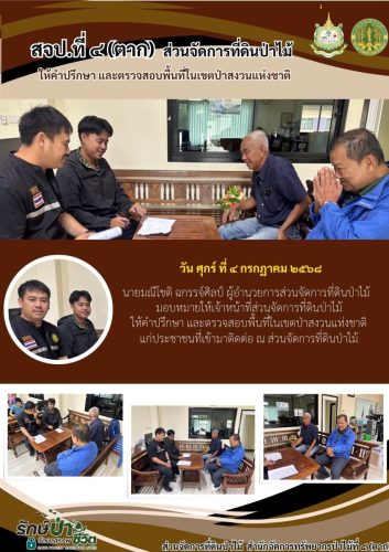 ให้คำปรึกษา-และตรวจสอบพื้นที่ในเขตป่าสงว1