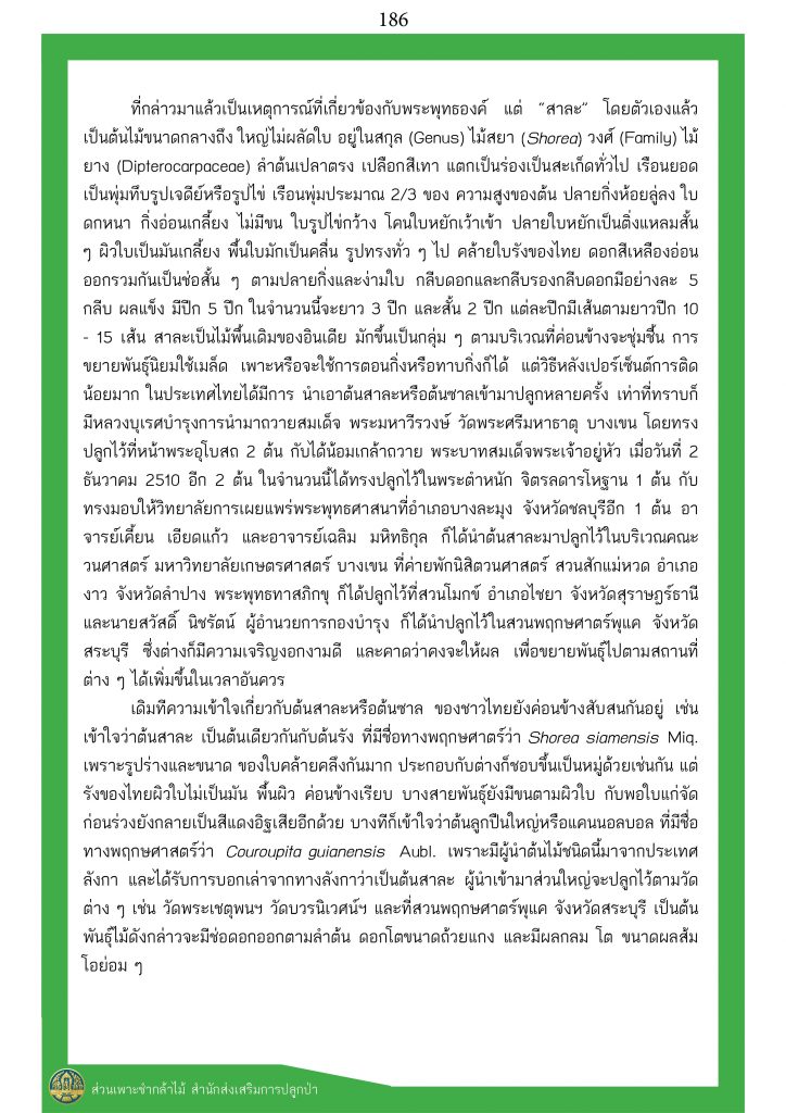 ต้นไม้ในพุทธประวัติ : ต้นสาละ