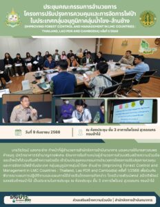 ประชุมคณะกรรมการอำนวยการโครงการปรับปรุงการควบคุมและการจัดการไฟป่าในประเทศกลุ่มอนุภูมิภาคลุ่มน้ำโขง-ล้านช้าง ครั้งที่ 1/2568 (9 ก.ย.68)